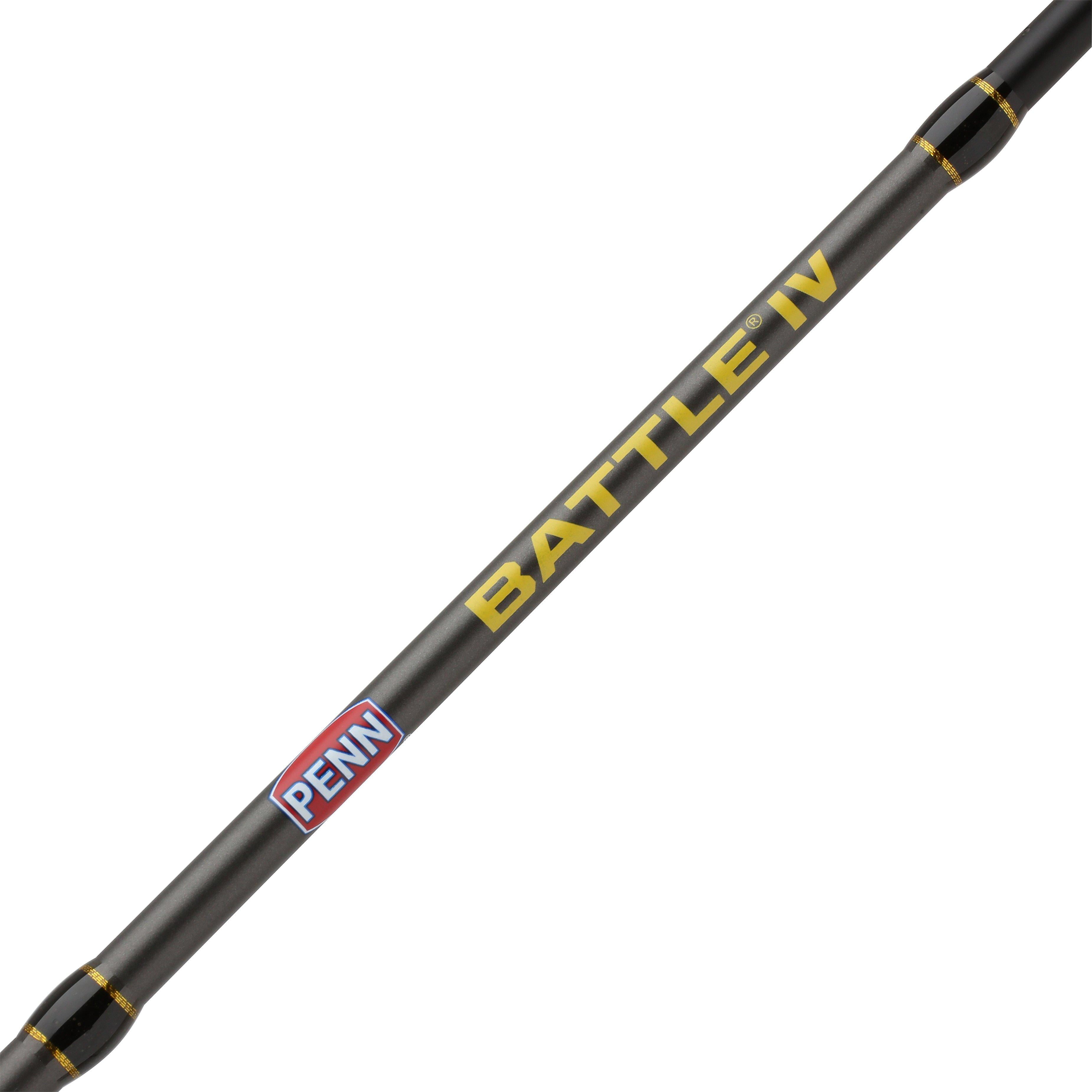 PENN Battle IV Spinning Fishing Combo, 6'6" Light Rod, 1000 Size Reel