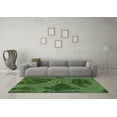 thumbnail image 3 of Ahgly Company Indoor Square Abstract Green Modern Area Rugs, 7' Square, 3 of 4