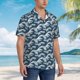 thumbnail image 3 of Balery A Japanese Great Wave Camisas hawaianas de manga corta para hombre, camisas playeras de corte holgado, camisas de vacaciones con botones,Large, 3 of 7