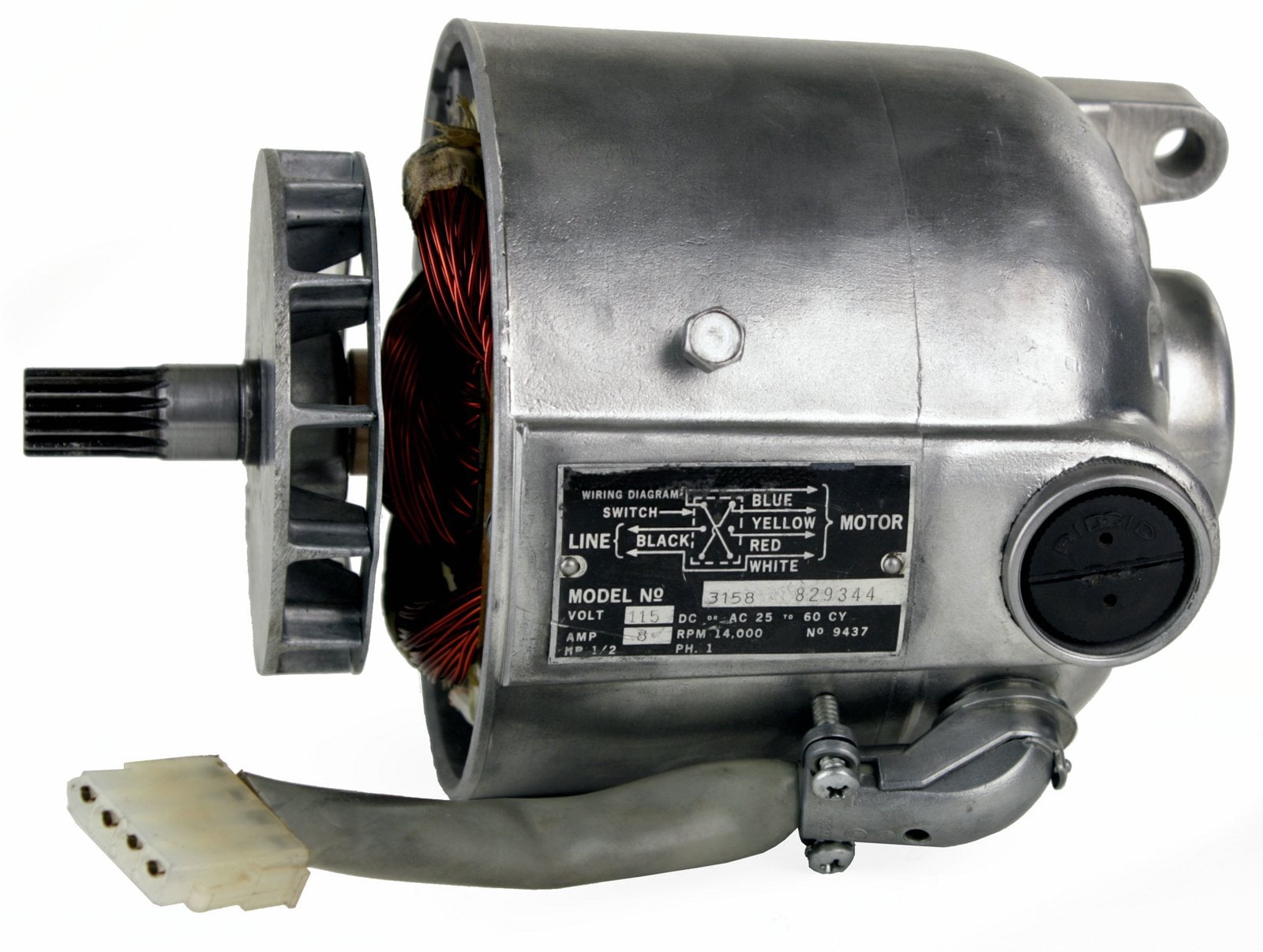 RIDGID® 87740 Motor 3177 with White Plug for 300 Pipe Threading Machine (Reconditioned) - Walmart.com