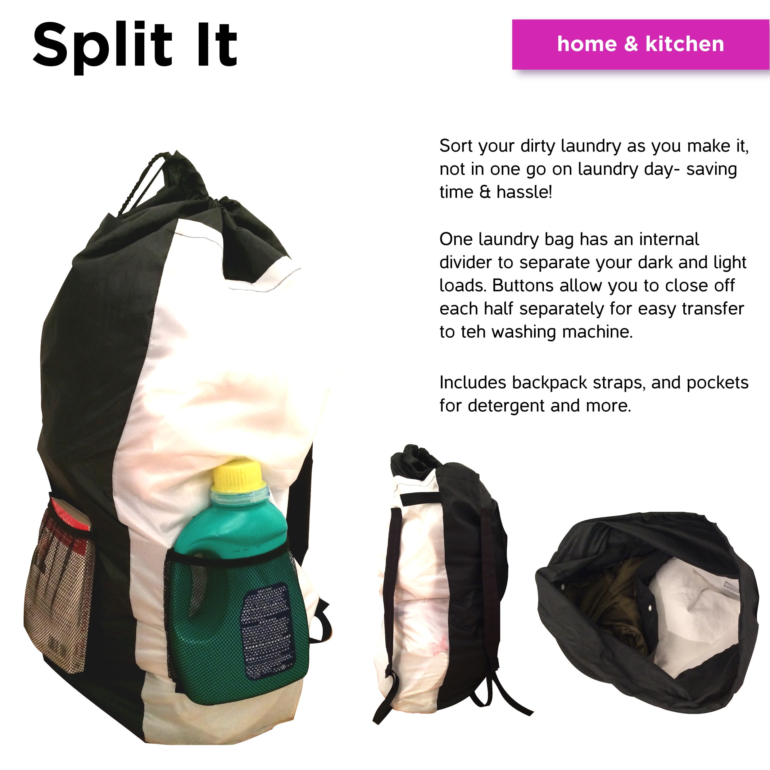 divided laundry bag