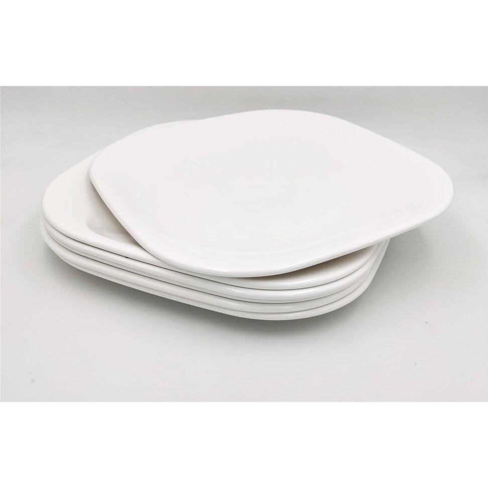 White square plates (Set of 6) Modern & Contemporary Square