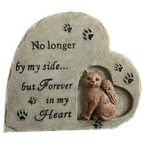 Soimiss Resin Cat Memorial Stone for Decor Use Comfortably Remembers Lost Pets 7 inch