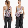 thumbnail image 3 of Sac à Dos à Bandoulière Floral Coloré Léger pour Femmes Hommes, Style Bohème Randonnée Sac à Dos Croisé, 3 of 3
