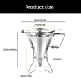 thumbnail image 5 of Stainless Steel Pancake Batter Dispenser Confectionery Funnel Dispenser Set, 5 of 8