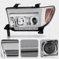 thumbnail image 4 of For 2007-2013 Toyota Tundra Upgrade Chrome LED Sequential Projector Headlights, 4 of 7
