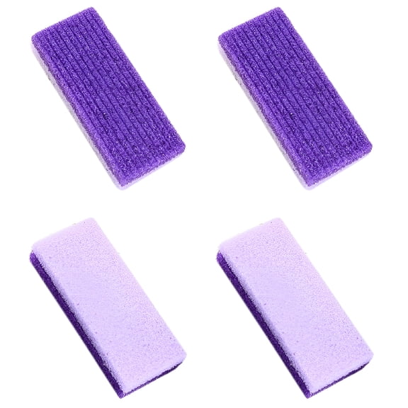 RAGUPEL 4 Pack Pumice Stone for Feet - Purple Foot Stone Scrubber for Dead Skin Remover - Heel Callus Remover - Purple