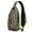 Abstract Geomet, variant on Yellow Lemon and Floral Print Sling Backpack, Cute Summer Fruit Design Crossbody Daypack with Retro Vintage Style, Lightweight and Adjustable Strap