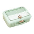 thumbnail image 1 of Tnarru Document Storage Box Multi Pockets File Organizer Large Capacity Portable File Bag Document Organizer for Files, Certificates, Light Green, 1 of 8