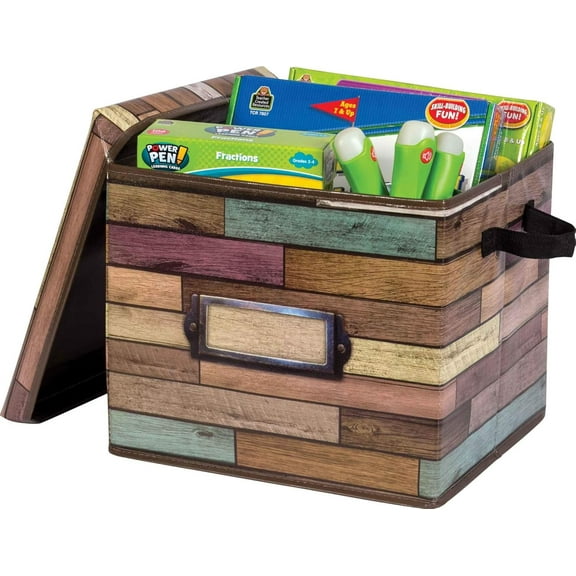 Reclaimed Wood Storage Box, 13"L x 12"W x 10.5"H