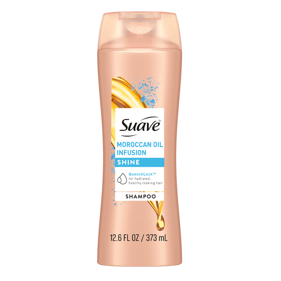 Suave Professionals Shine Shampoo Moroccan Oil Infusion, 12.6 oz