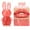 A, variant on Cute Rabbit Matte Liquid Lipstick, Velvet Matte Liquid Lipstick, Velvet Lip Glaze Bunny Lip Gloss Lip Stain, Waterproof Long Lasting Non-Stick Cup Lip Clay for Kids Girls