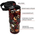 thumbnail image 4 of Christmas Tumbler with Handle and Straw Lid 40 oz,Cute Christmas Gifts for Women Xmas Lights Snowflakes Vacuum Insulated Leak Proof Tumbler,Winter Holiday Accessories Stainless Steel Coffee Cup Mug, 4 of 6