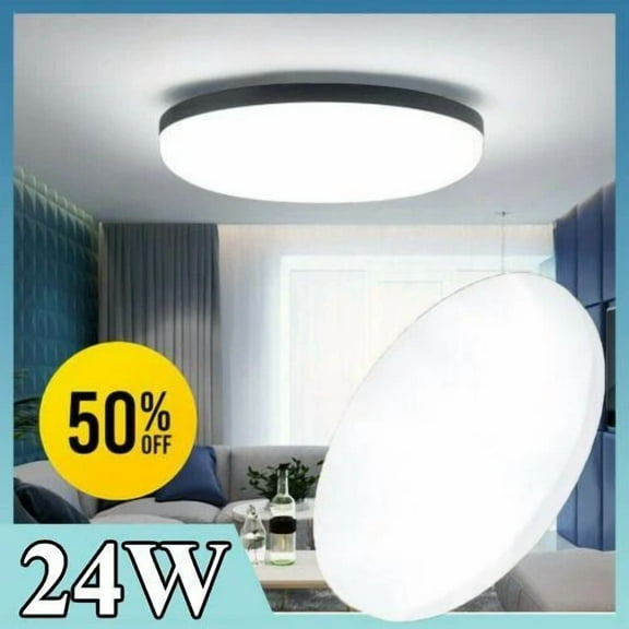 Round Led Surface Mount Fixture Ceiling Light Kitchen Bedroom Panel Lights Lamp