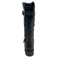 thumbnail image 4 of Unik Women's Premium Leather Tall Motorcycle Boots, 12006-L (Black, 9.5), 4 of 5