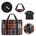 thumbnail image 3 of KABAQOO Women Extra Large Beach Bag Shop Grocery Bag Picnic Mesh Travel Tote Bag with Zip and Pocket, 3 of 6
