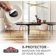 X-Protector Felt Furniture Pads - 235 Pcs Black - Felt Pads for Furniture Feet - Protect Hard Floors