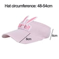 thumbnail image 2 of 3 uds sombrero para niños pequeños visera de sol sombrero de copa vacío de dibujos animados sombrero de playa de verano niños niñas de 2 a 6 años, 2 of 5
