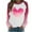 #259-Multicolor, variant on Craaazy Women's Valentines Shirts Casual Heart Printed Crew Neck Long Sleeve Tops Gifts