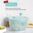 thumbnail image 4 of hirigin Salad Spinner, Manual Lettuce Dryer Vegetable Fruit Washer with Crank Handle  Locking Lid, 4 of 8