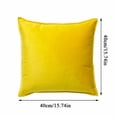 thumbnail image 3 of Wowstyle Decorative Velvet Pillow Covers, Pillowcases for Couch Sofa, 16x16 Inch, Modern, Multicolor, Set of 4, 3 of 5