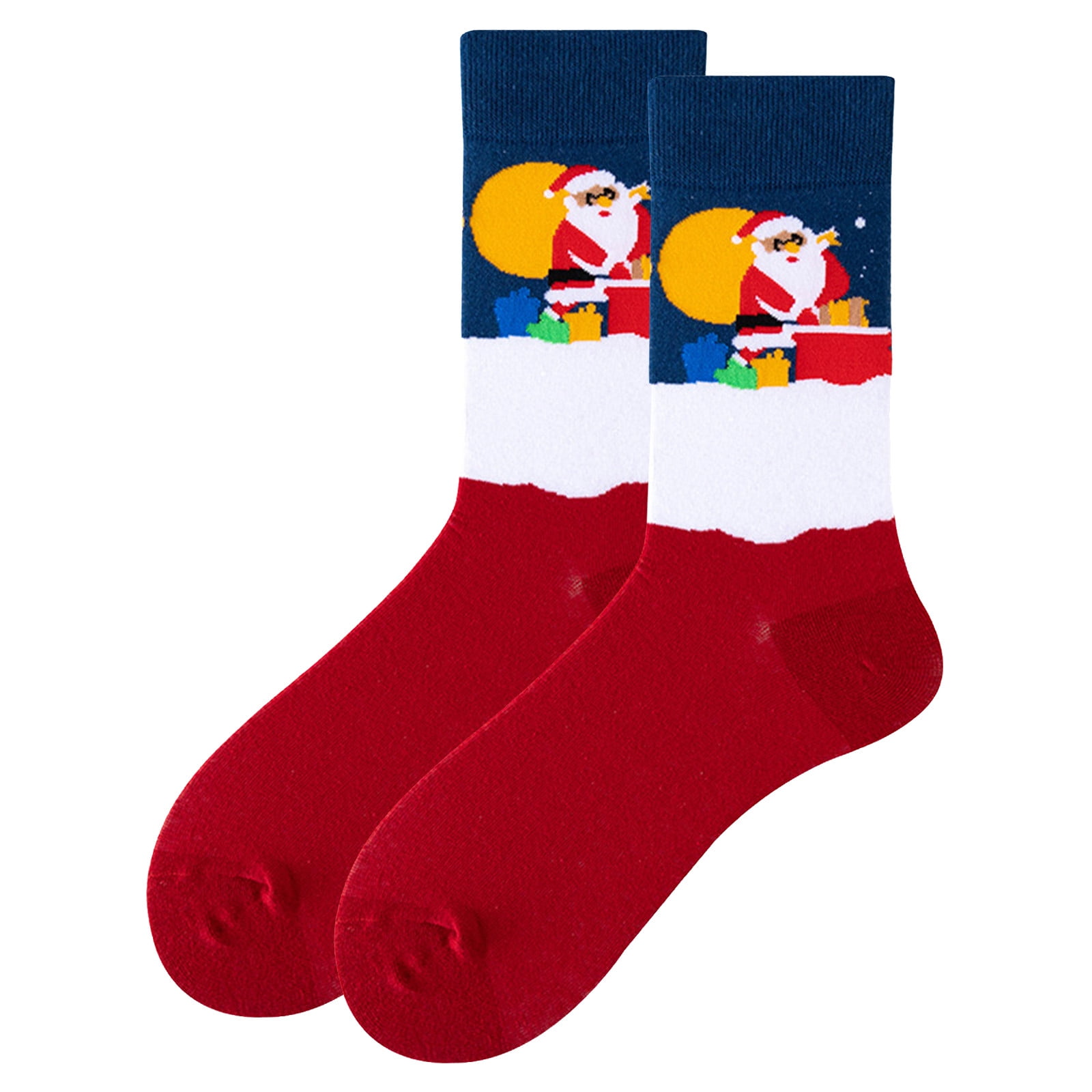 Lot De 5 Paires Chaussettes Chaudes Hiver VEGCOO - Taille 37-42 - Pour Femme/Homme, Cadeau Noël - 9