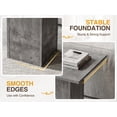 thumbnail image 5 of Guyou Small Square End Table Faux Marble Wood Bedside Table 20" Modern Side Table for Living Room, Reception Room, Home Office, 5 of 10