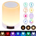 thumbnail image 3 of Altavoz Bluetooth Lámpara Sensor Táctil Luz Nocturna Con Reloj Despertador 7 Colores Cambiantes Rgb Lámpara De Noche Altavoz Portátil Advancent EL011261-00, 3 of 5