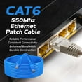 thumbnail image 4 of Cat6 100-Pack of 200FT Network Ethernet Patch Cable, 550Mhz Internet Wire, For Router, Modem, PC, Laptop, TVs, Printer Cord, Consoles for Home and Office, Blue, Cables Direct Online, 4 of 7