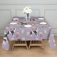 thumbnail image 3 of Boxer Dog Pitbull Terriers Dog and Drinks Square Tablecloth,Waterproof Square Table Cover,Wipeable Spillproof Washable Table Cover for Home Kitchen Party Decor 42"X42"(107x107cm), 3 of 6