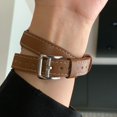 thumbnail image 3 of Correa de cuero para Apple Watch, banda de 49mm, 41mm, 45mm, 40mm, 44mm, 38/42mm, correa para IWatch Series 8, 7, 6, SE, 5, 4, Ultra repuesto, 3 of 4