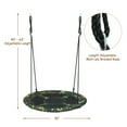 thumbnail image 2 of Gymax 40'' Flying Saucer Tree Swing Outdoor Play Set w/ Adjustable Ropes Camouflage Green, 2 of 10