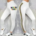thumbnail image 5 of BOOMILK Mardi Gras Leggings for Women Stretchy Graphic Printed Fancy Sports Fitness Workout Yoga Pants, 5 of 5