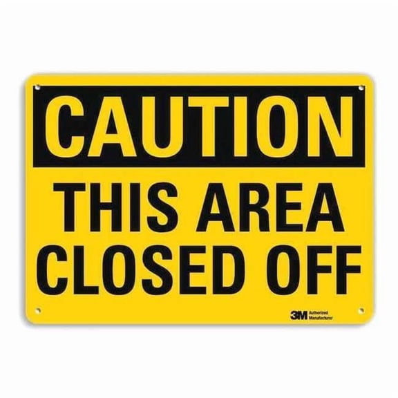 Lyle Safety Sign,10 in x 14 in,Aluminum U4-1703-RA_14X10