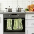thumbnail image 4 of Yayeee 100% Cotton Hand Towels for Bathroom 16" x 28" Soft Absorbent Kitchen Towel, Light Green Martini, 4 of 7