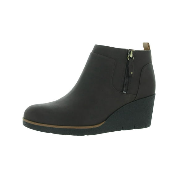 Dr. Scholl's Shoes Womens Bianca Faux Leather Round Toe Booties