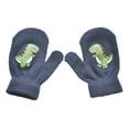 thumbnail image 1 of Manoplas para niños Qarigey Calentador de dedos Patrón de dinosaurio Tipo 3, 1 of 6