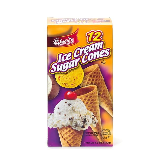 Blooms BLM1603 4.6 oz Ice Cream Sugar Cones 12 Count Pack of 24 by Blooms