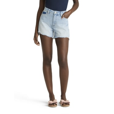 Time and Tru Women's Destructed 4" Denim Short, sizes 2-20