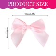 thumbnail image 3 of 2.5 Inch Polyester Waist Bow, Decorative Tape Bow for Gift Wrapping and Craft Projects, 1PC (Light Pink), 3 of 5