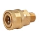 thumbnail image 1 of Acoplador de conexión rápida SurfaceMaxx 1/4 pulgadas macho NPT x 1/4 pulgadas hembra, 1 of 1