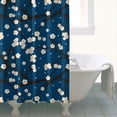 thumbnail image 4 of Pioneer Flower Floral Print Pattern Shower Curtain 72"x72" ,Bathroom Decorative Shower Curtains Set with 12 Hooks,Modern Waterproof Washable Shower Curtain, 4 of 6