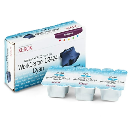 108r00660 Cyan Ink - Xerox 108R00660 Solid Ink Stick, 3400 Page-Yield, 3/Box, Cyan