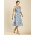 thumbnail image 2 of Moomaya Womens Printed Sleeveless Dress, Knee Length Cotton Dress, 2 of 8