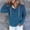 Blue, variant on Woman Hoodie Womens Hoodies Pullover Long Sleeved Pockets Drawstring Button Pullover Print Comfy Stylish Loose Fit Tops Ladies Daily Sports Fall Winter Wear Black