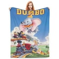 thumbnail image 2 of Dumbo Fleece Blanket Soft Cozy Throw Blanket 80"X60", Lightweight Fuzzy Comfy Flannel Blanket Warm Plush Throw Blankets For Couch, Sofa, Bed, 2 of 8