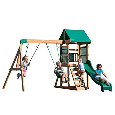Backyard Discovery Buckley Hill Wooden Swing Set