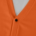 thumbnail image 6 of Dwellite Mens Cardigan Sweater Casual Button Up Plus Size Cardigan Spring Long Sleeve Knitted Ribbed Knit Solid Sweater Saffron 5XL, 6 of 6