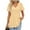 Yellow, variant on UVN Summer Blouses for Women Short Sleeve V Neck Peplum Tunic Tops Casual Babydoll Flowy T Shirts