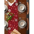 thumbnail image 2 of Ldtrchee Red 4th of July Table Runner 70 Inches, Independence Day Blue White Star Fireworks Bed Runner Dresser Scarves Tabletop for Indoor Outdoor Parties/Ceremony/Banquet, 13" x 70", 2 of 8